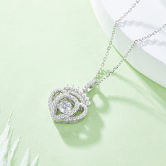 Elegant Moissanite 925 Sterling Silver Necklace - Brilliant Sparkle & Timeless Design