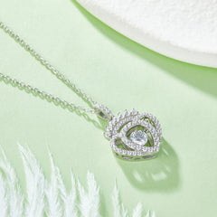 Elegant Moissanite 925 Sterling Silver Necklace - Brilliant Sparkle & Timeless Design