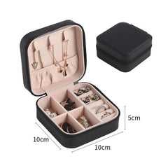 Elegant Jewelry Zipper Box Storage | Secure & Stylish Organizer