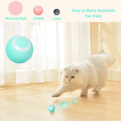 Interactive Smart Cat Ball Toys - Automatic, Rechargeable, and LED Light Fun