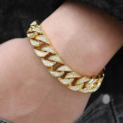 Miami Gold Curb Cuban Bracelet - Premium Quality, Stylish Design, Men’s Jewelry