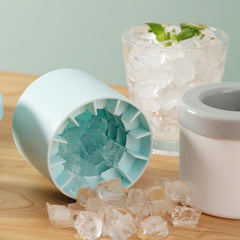 Efficient Silicone Cylinder Portable Ice Maker Bucket - Perfect for Home & Outdoor Use