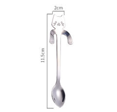 Pawsome Stainless Steel Cat Teaspoons – Add a Whisker of Fun to Your Tea Time!