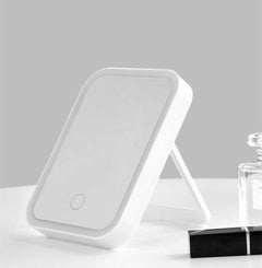 Portable Smart Makeup Mirror - TouchScreen, Adjustable Brightness, USB Charging