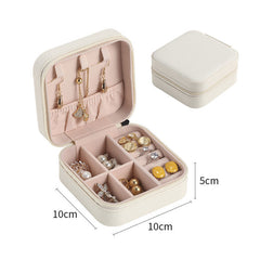 Elegant Jewelry Zipper Box Storage | Secure & Stylish Organizer